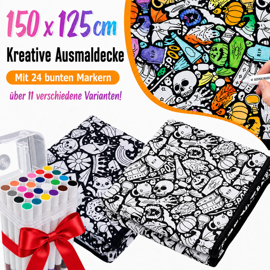 FarbDecke™ - Ausmaldecke + 24 Acrylmarker